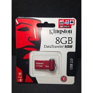 Kingston DataTraveler 108 USB 2.0 Flash Drive 8GB Red